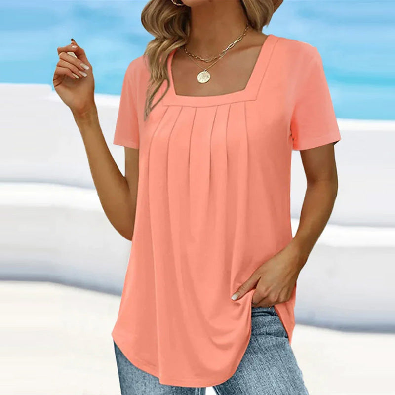 TINA | CASUAL PLEATED BLOUSE