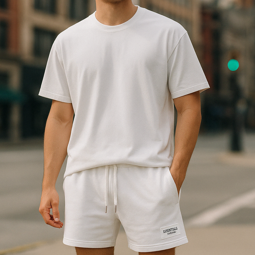 Abbinato™ - COORDINATED T-SHIRT AND SHORTS SET WITH CASUAL STYLE