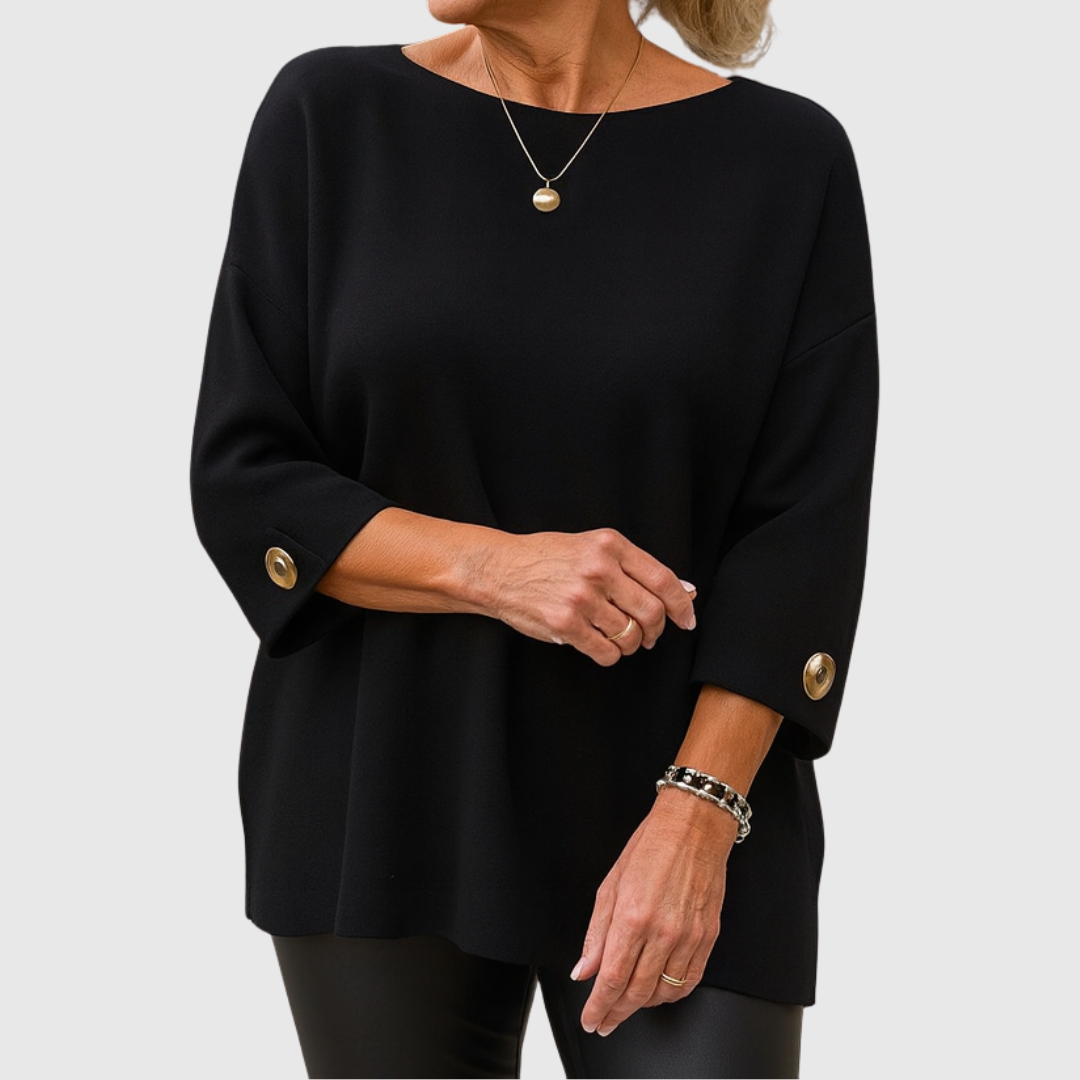 Talbot™ | Gold Button Tunic Sweater