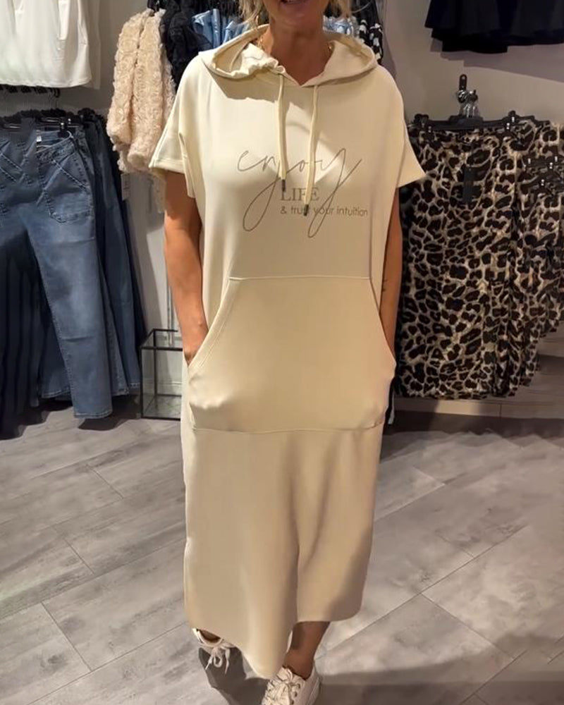 SHEILA | ROBE LONGUE À CAPUCHE