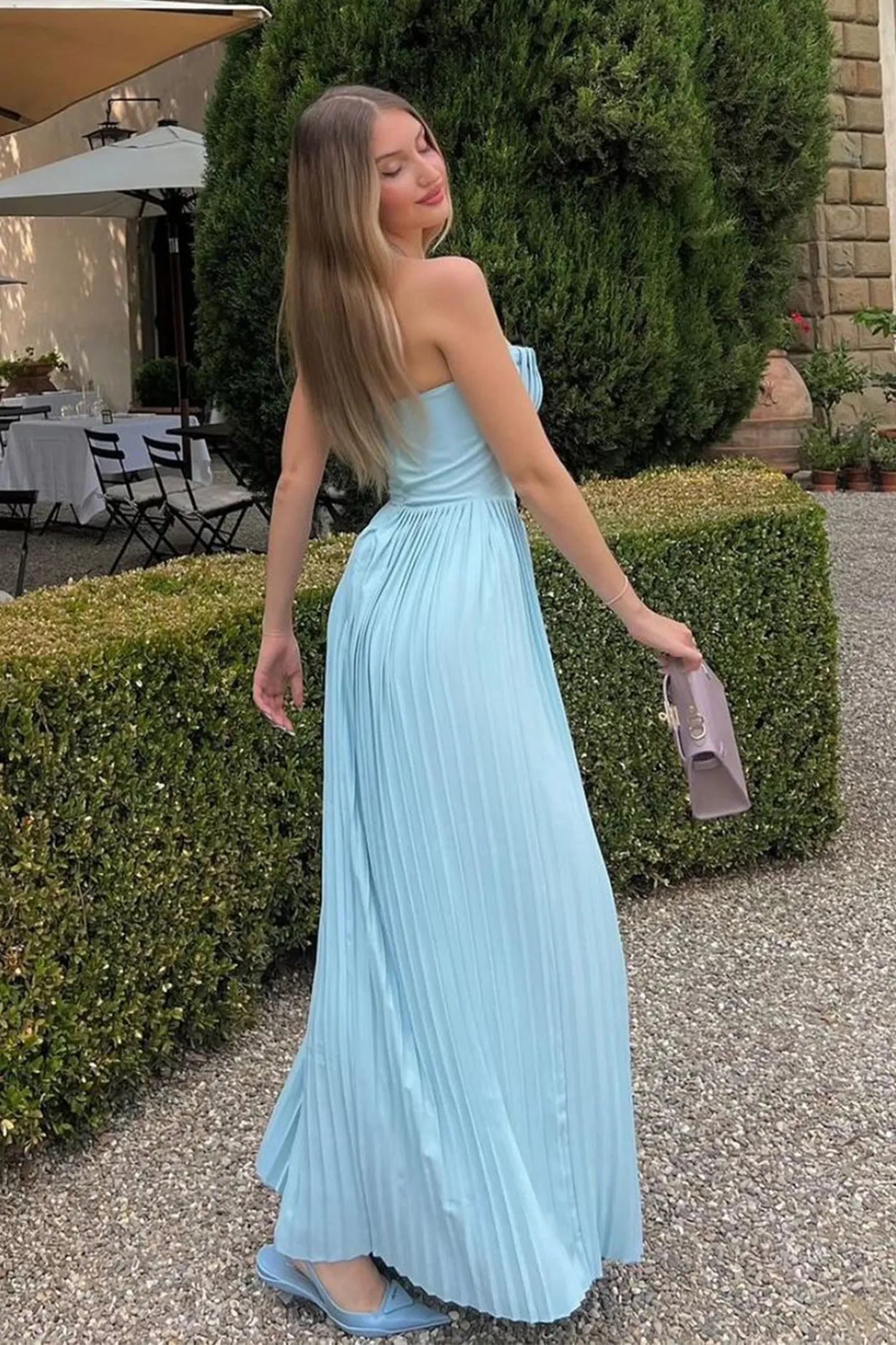 JHANELA | ROBE MAXI ÉLÉGANTE SANS BRETELLES