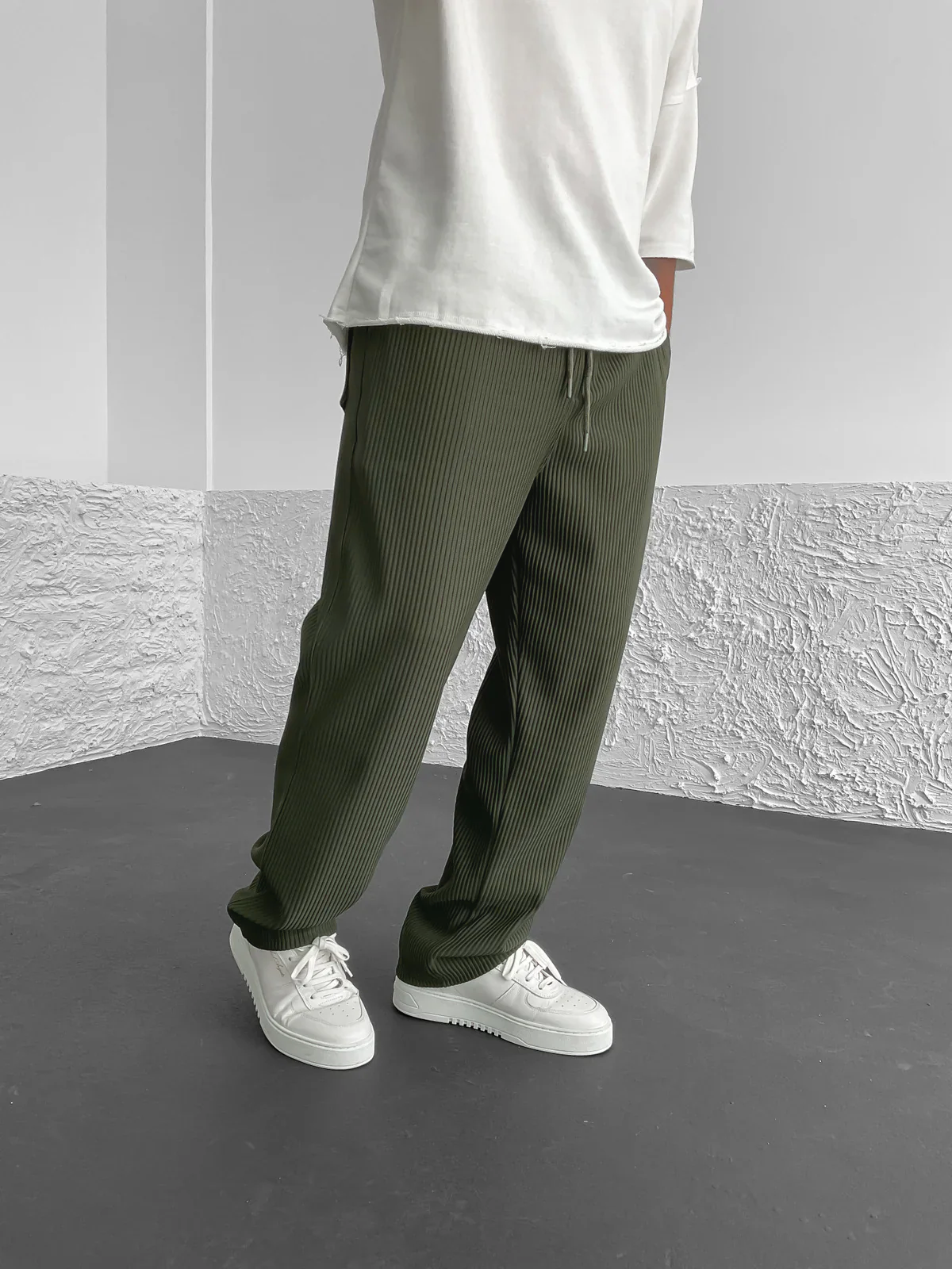 Rivelle™ – RIBBED RELAXED FIT TROUSERS