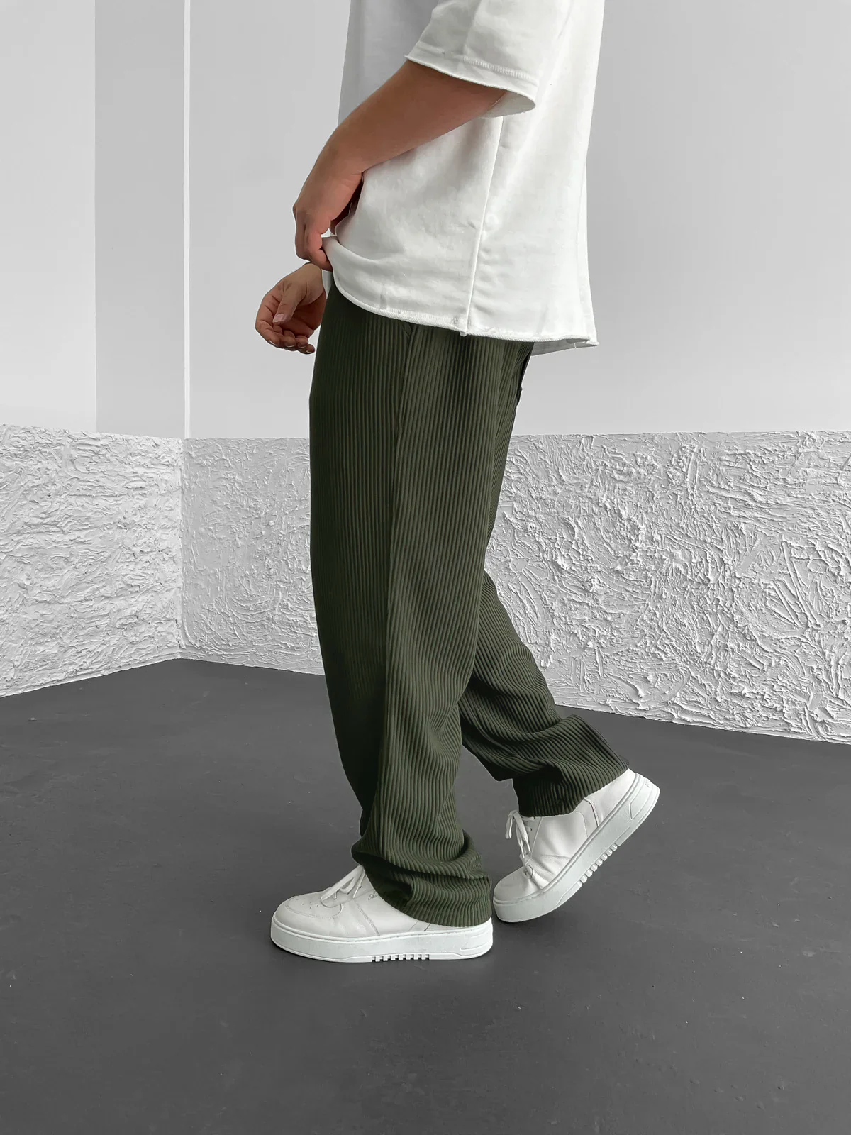Rivelle™ – RIBBED RELAXED FIT TROUSERS