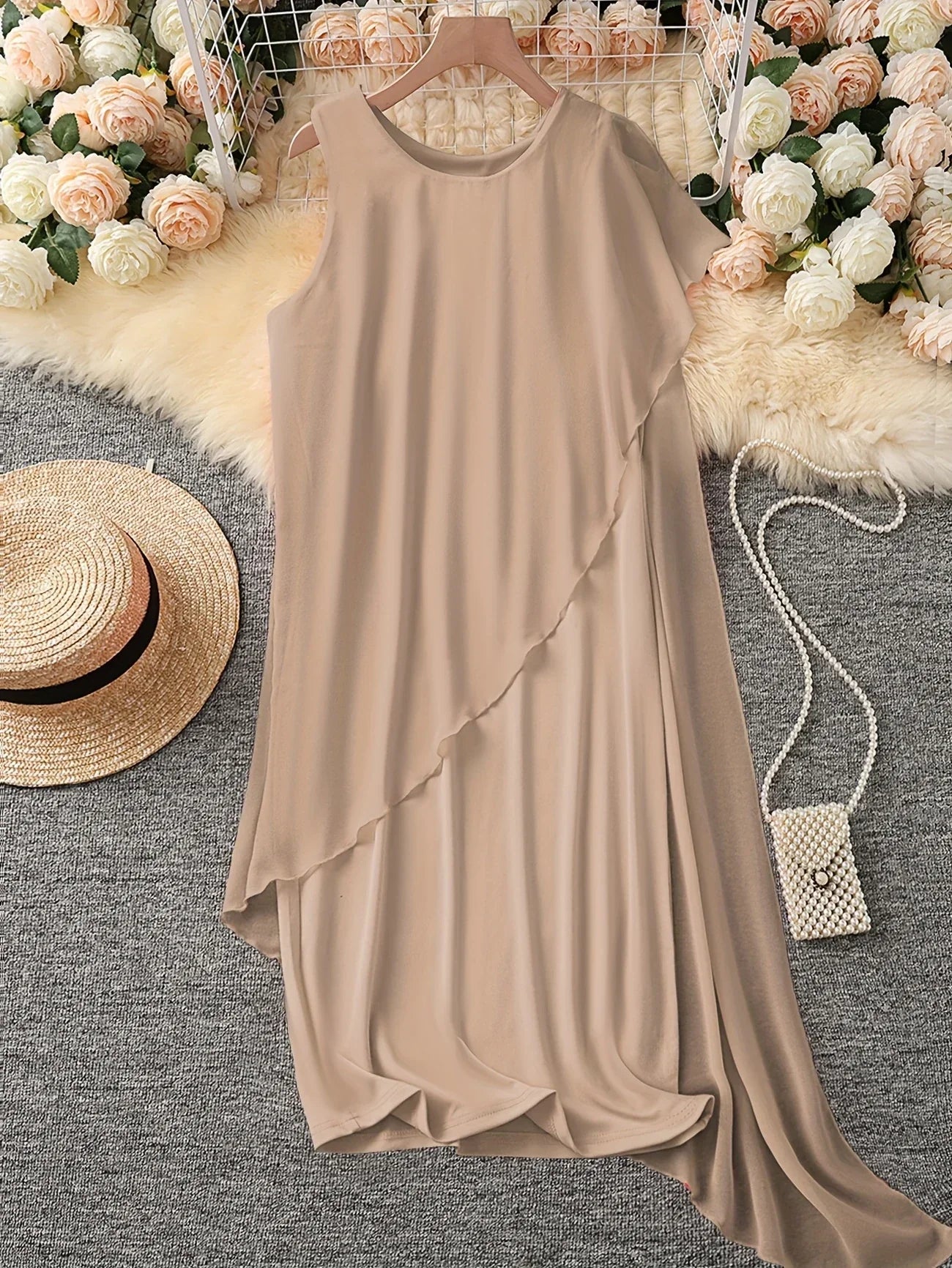ADDIE | TIMELESS SLEEVELESS MIDI DRESS
