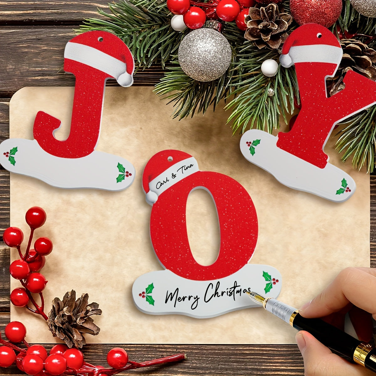 Talbot™ Personalized Christmas Letter Ornaments