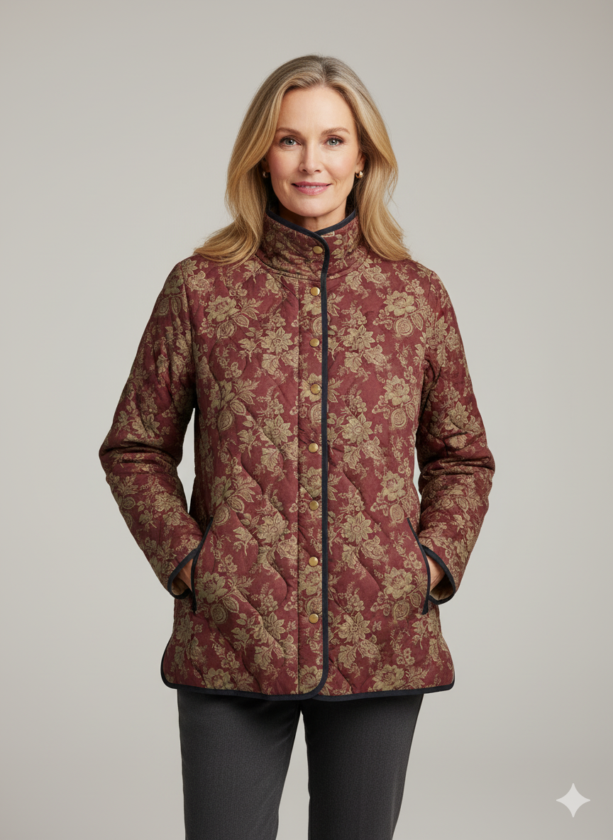 Retro Floral Print Women's Jacket