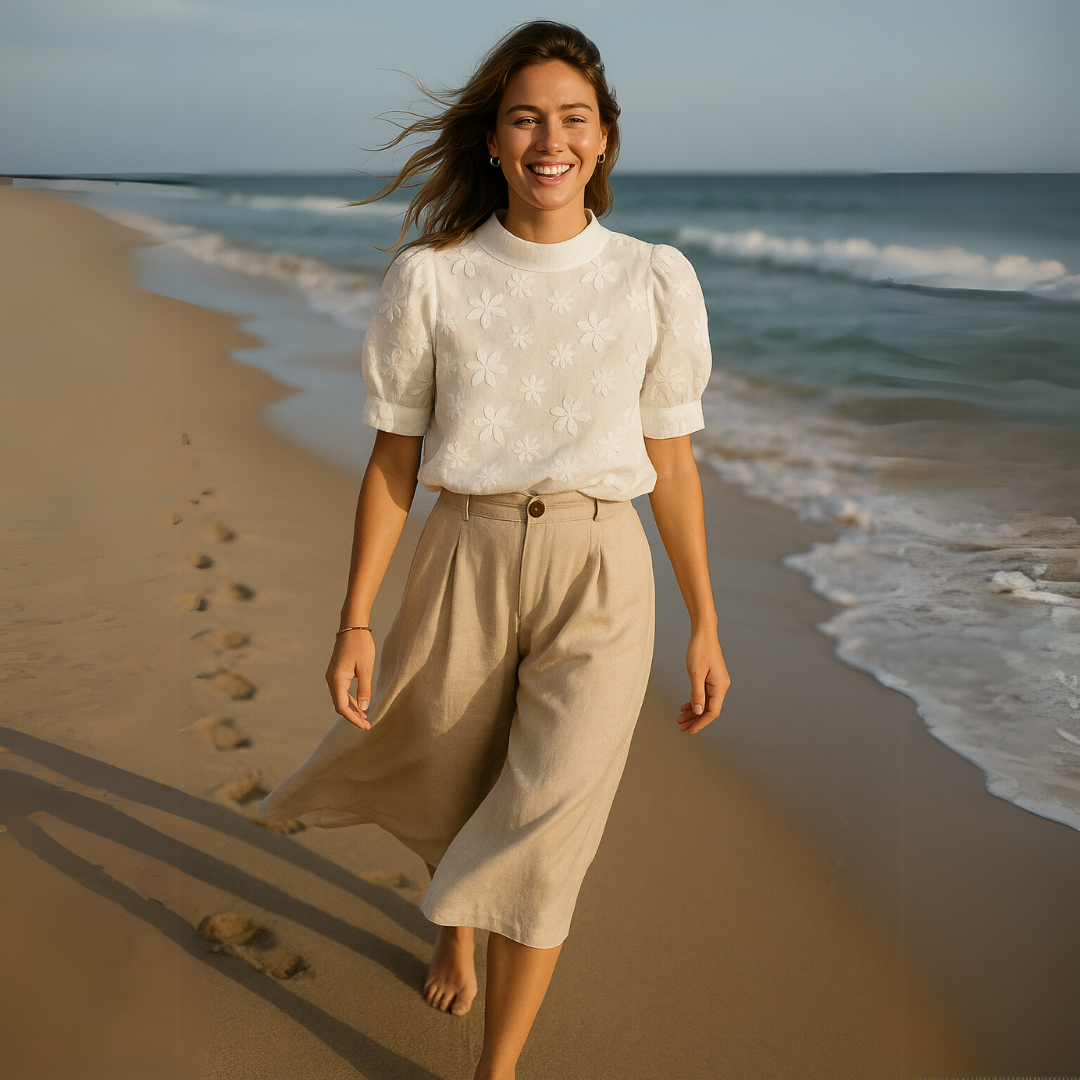 Talbot™ | Lightweight Embroidered Spring Blouse