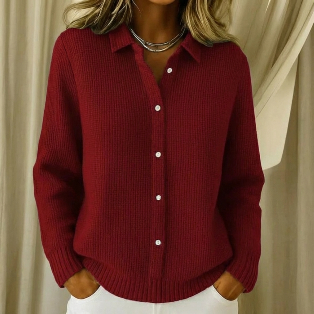 Talbot™ | Classic Ribbed Shirt Cardigan