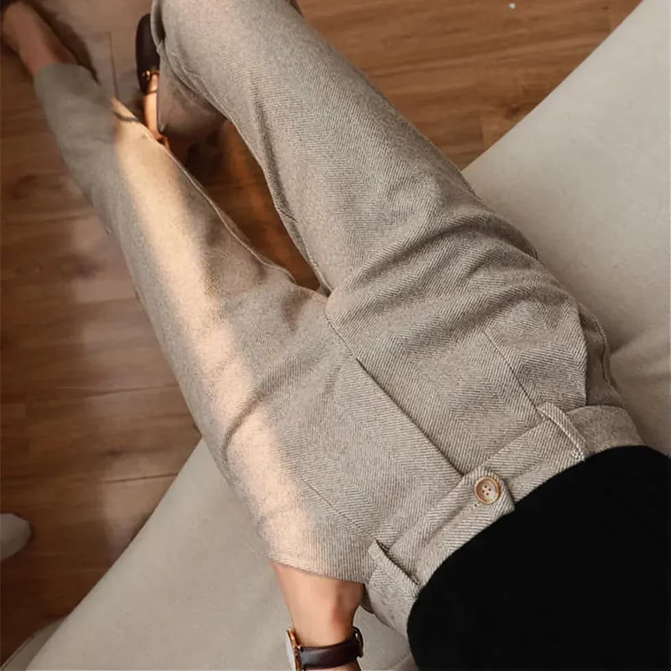 Ottilio™ - ELEGANT HERRINGBONE TROUSERS