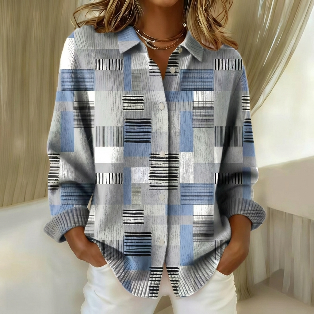 Talbot™ | Abstract Stripe Shirt Cardigan