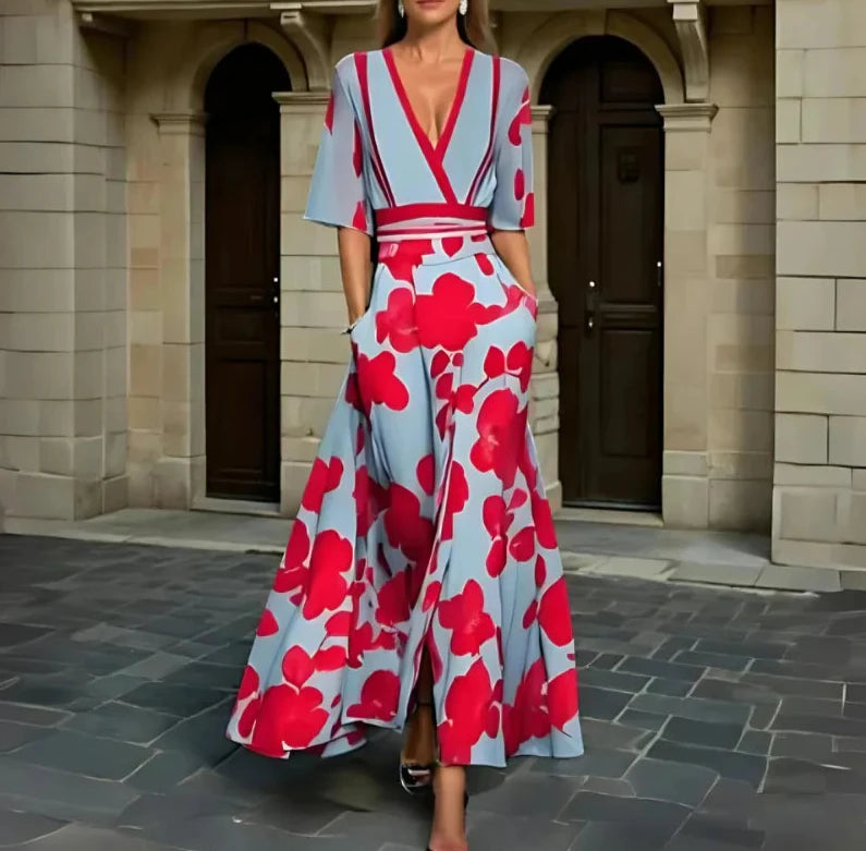 AVA™ | ROBE À FLEURS ÉLÉGANTE