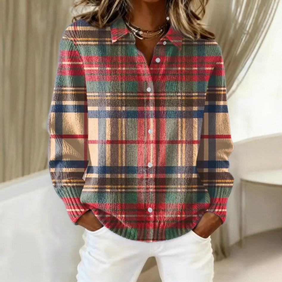 Talbot™ | Plaid Cozy Shirt Cardigan