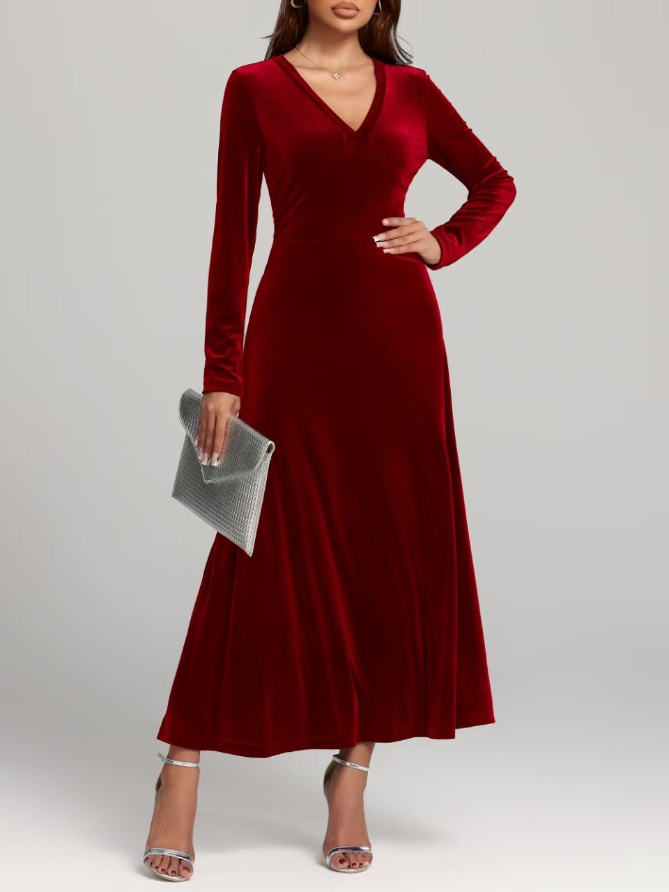 Talbot™ | Velvet Grace Maxi Dress