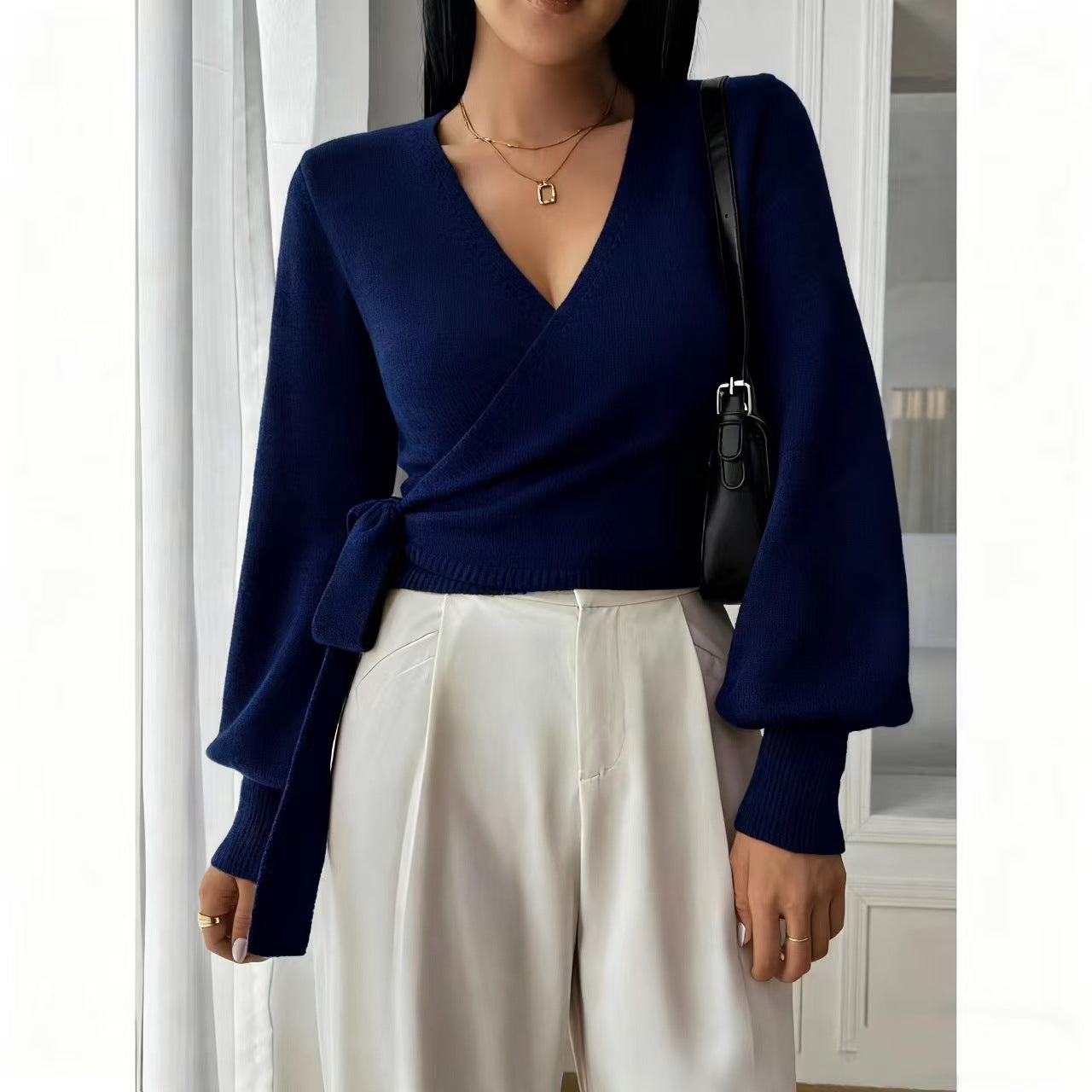 Talbot™ | Haut cache-cœur SoftKnit Elegance