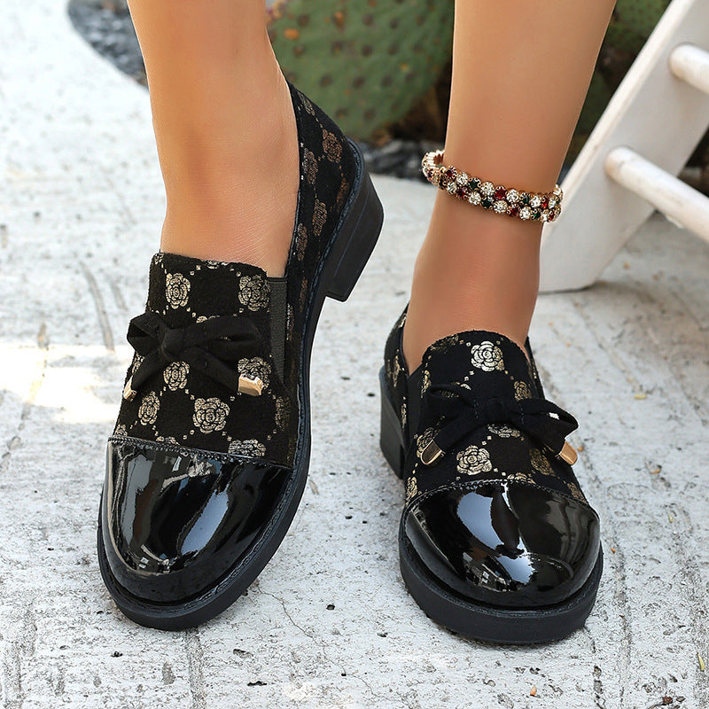 Talbot™ | Velvet Bow Loafers