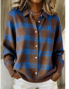 Talbot™ | Bold Plaid Shirt Cardigan