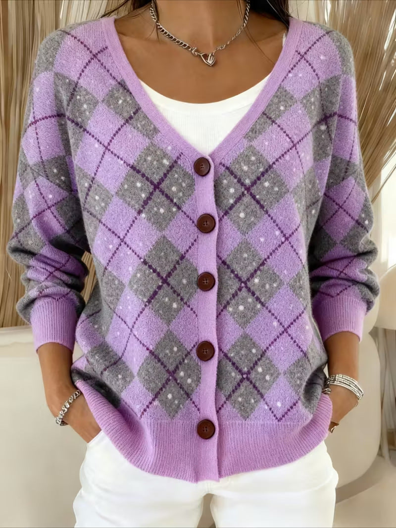 Talbot™ | Sparkle Argyle Cardigan