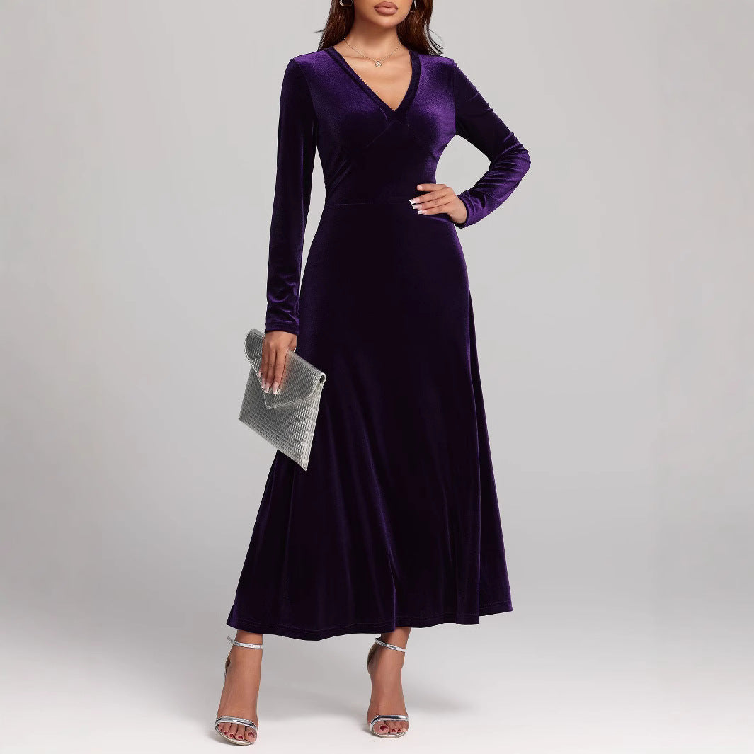 Talbot™ | Velvet Grace Maxi Dress