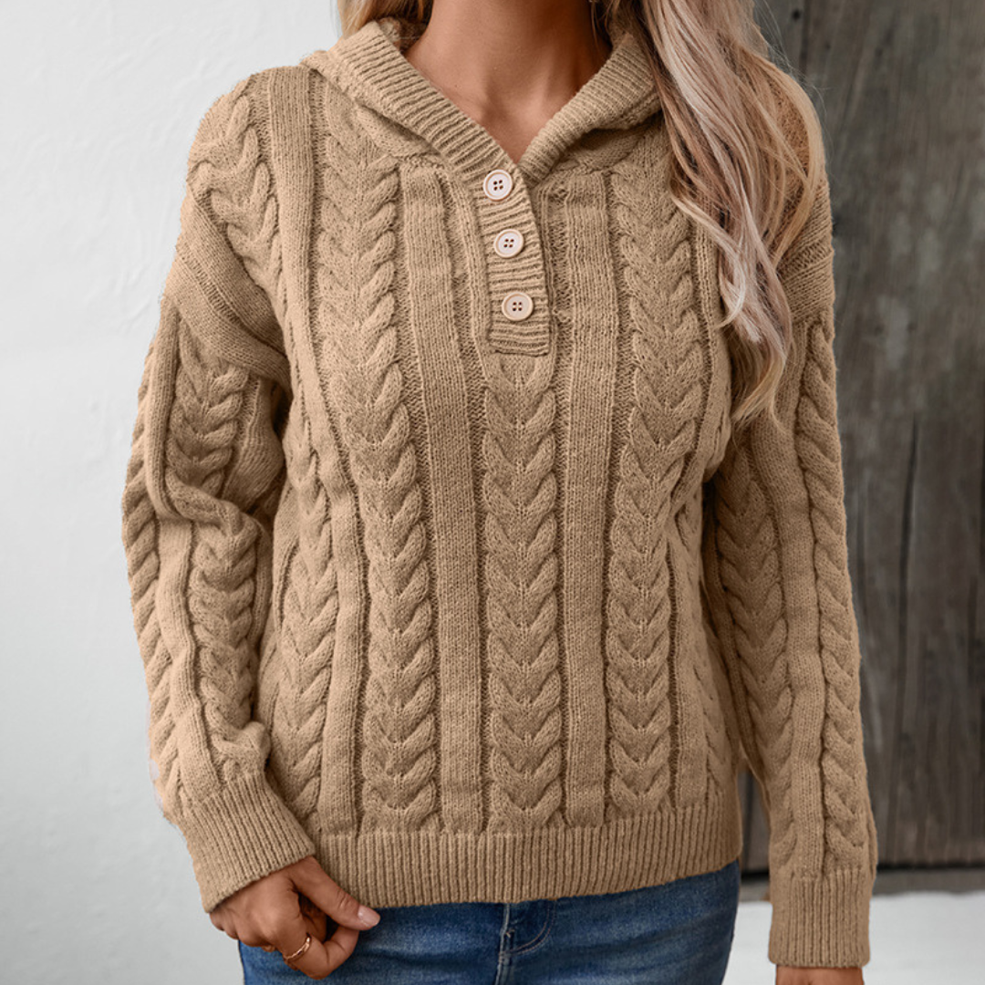 Talbot™ | Cable Knit Henley Sweater