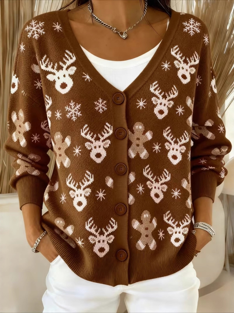 Talbot™ | Reindeer Fair Isle Cardigan