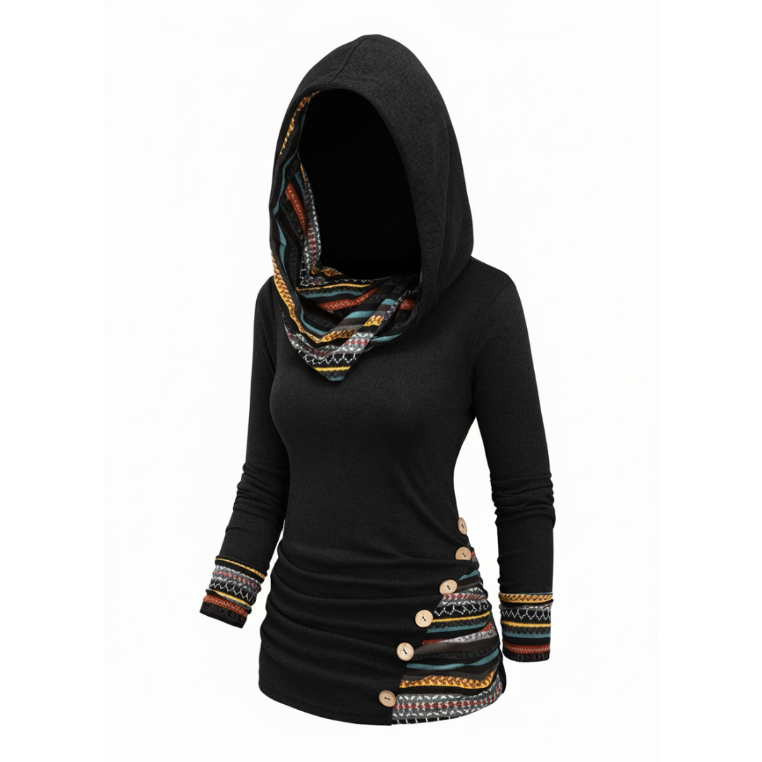 Talbot™| Tribal Cowl Neck Pullover