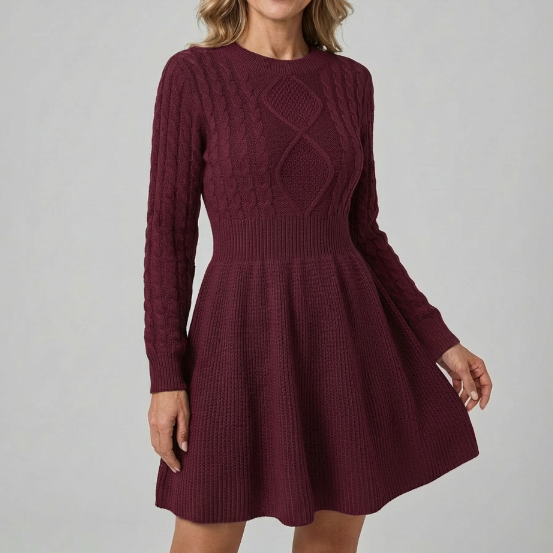 Talbot™ | Cable Knit Flare Dress