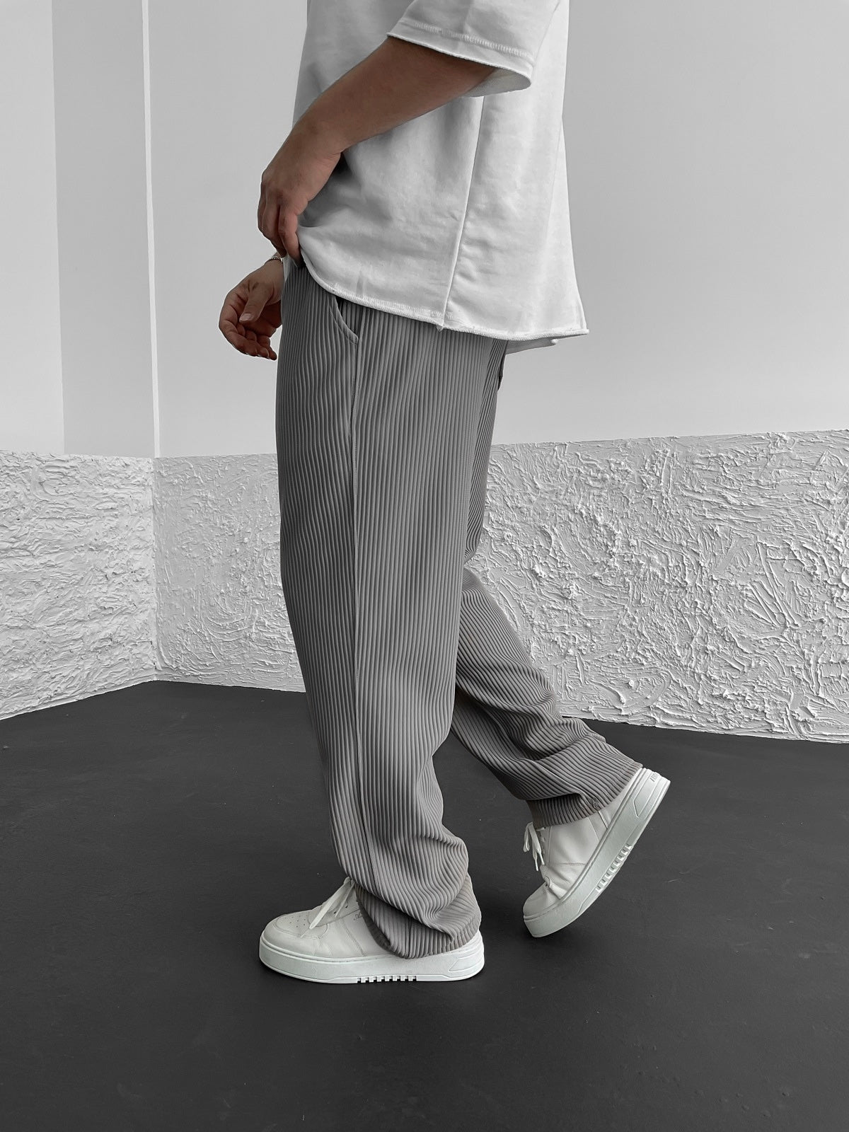 Rivelle™ – RIBBED RELAXED FIT TROUSERS