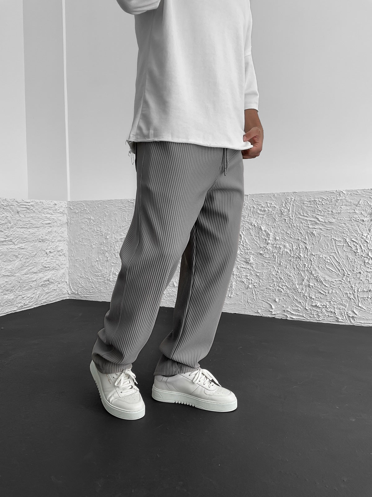 Rivelle™ – RIBBED RELAXED FIT TROUSERS