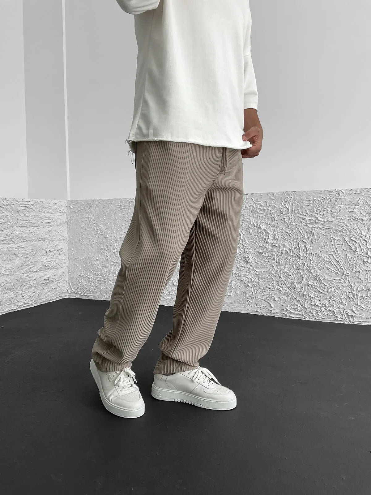 Rivelle™ – RIBBED RELAXED FIT TROUSERS