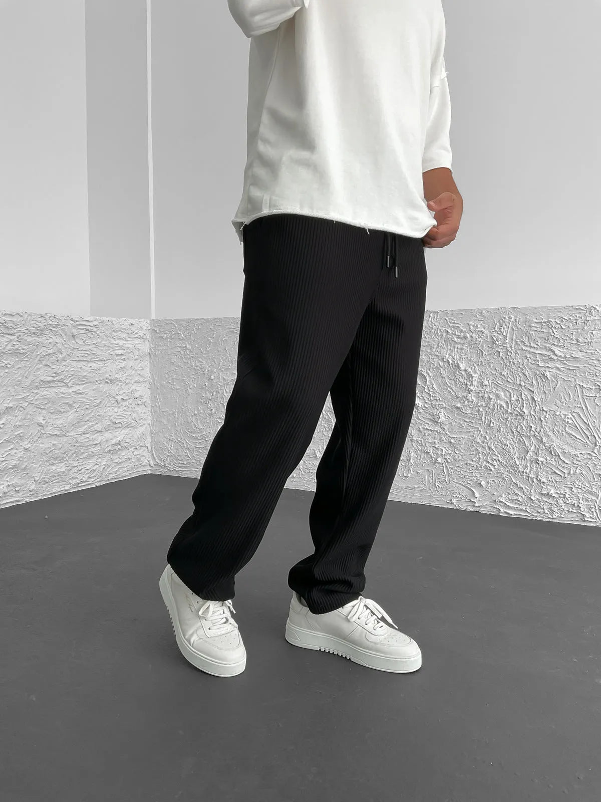 Rivelle™ – RIBBED RELAXED FIT TROUSERS