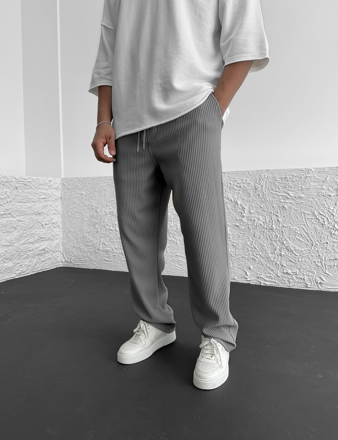 Rivelle™ – RIBBED RELAXED FIT TROUSERS