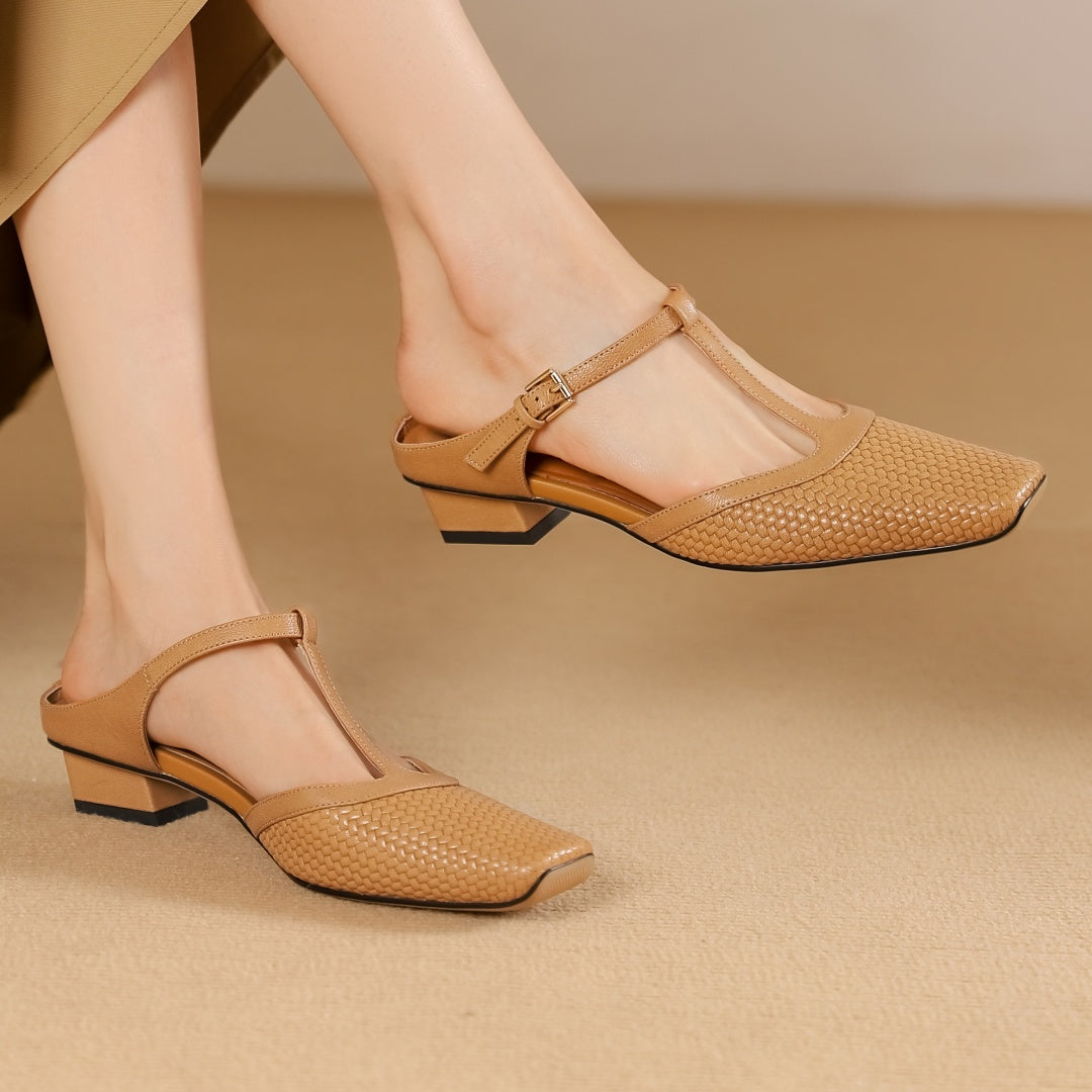 Mules en cuir Sophia