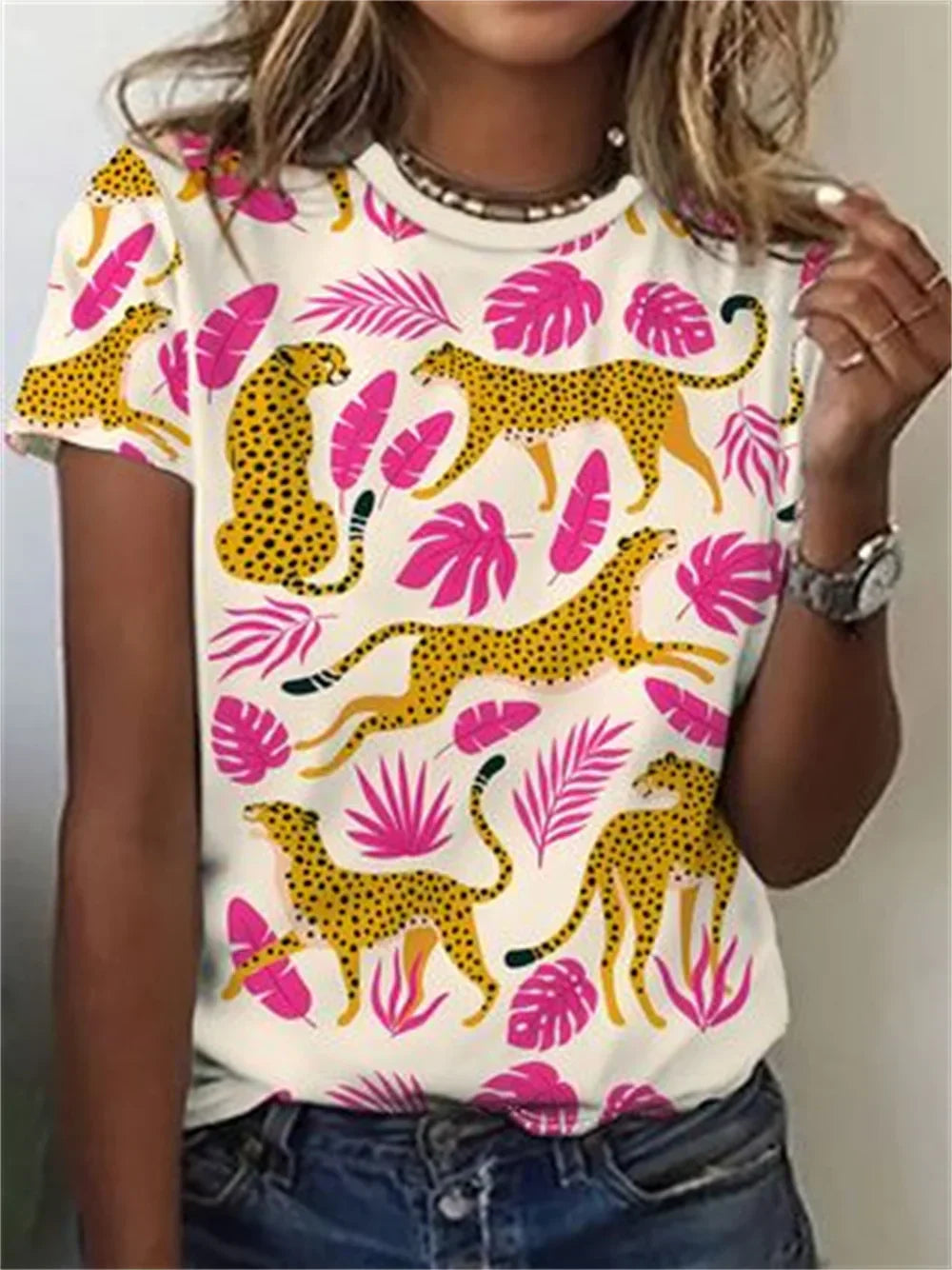 PAUI | CASUAL ANIMAL PRINT BLOUSE