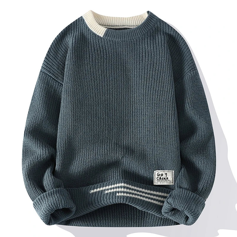 HARRISON™ - COLOR TONE KNITTED SWEATER