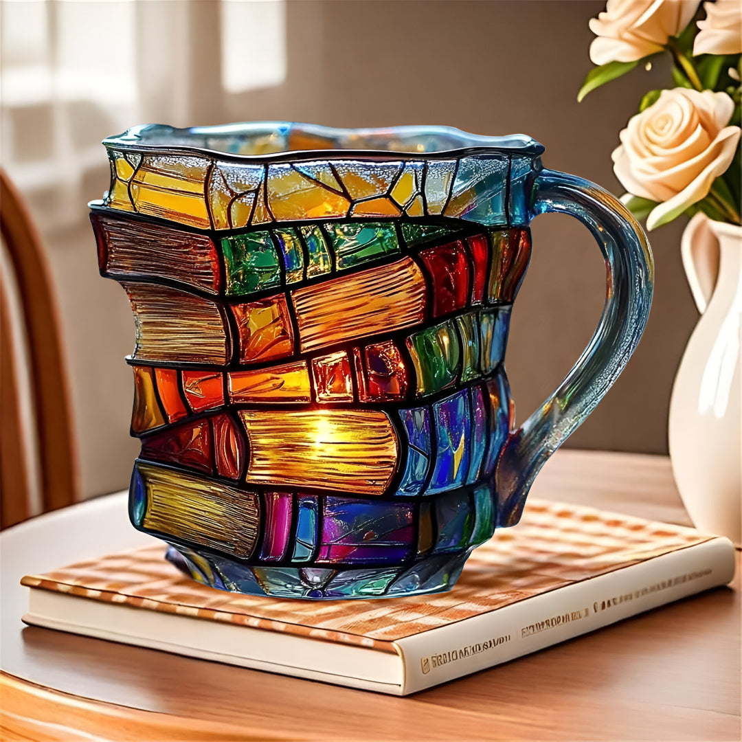 Book Mug | Mug with Painted Book