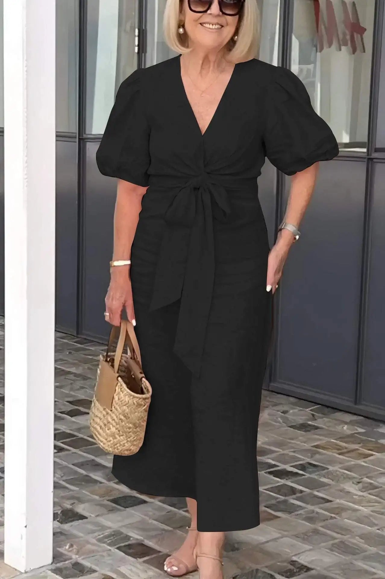 SERENA™ - ROBE AÉRÉE À COL EN V