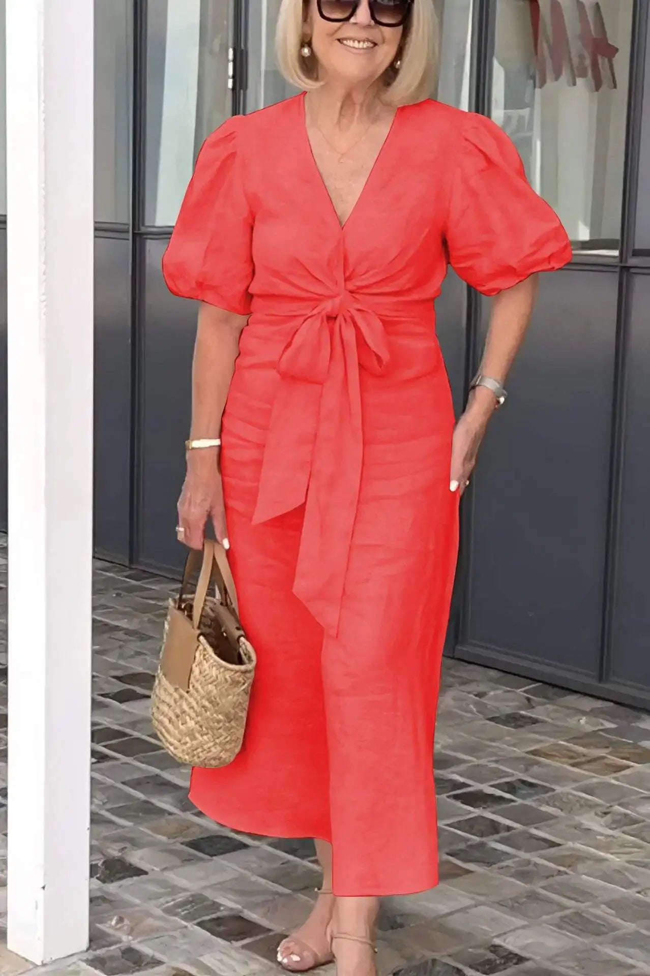 SERENA™ - ROBE AÉRÉE À COL EN V