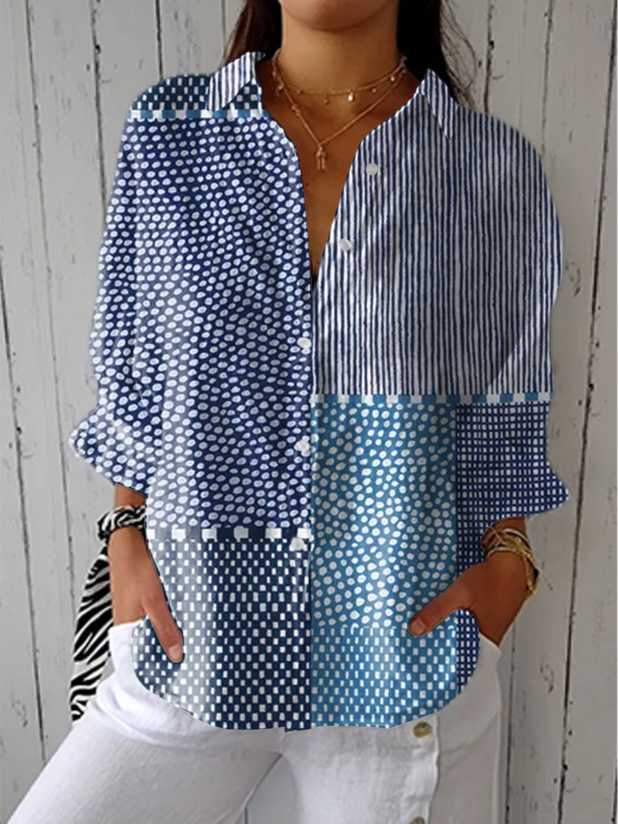 Talbot™| Ocean Patchwork Blouse