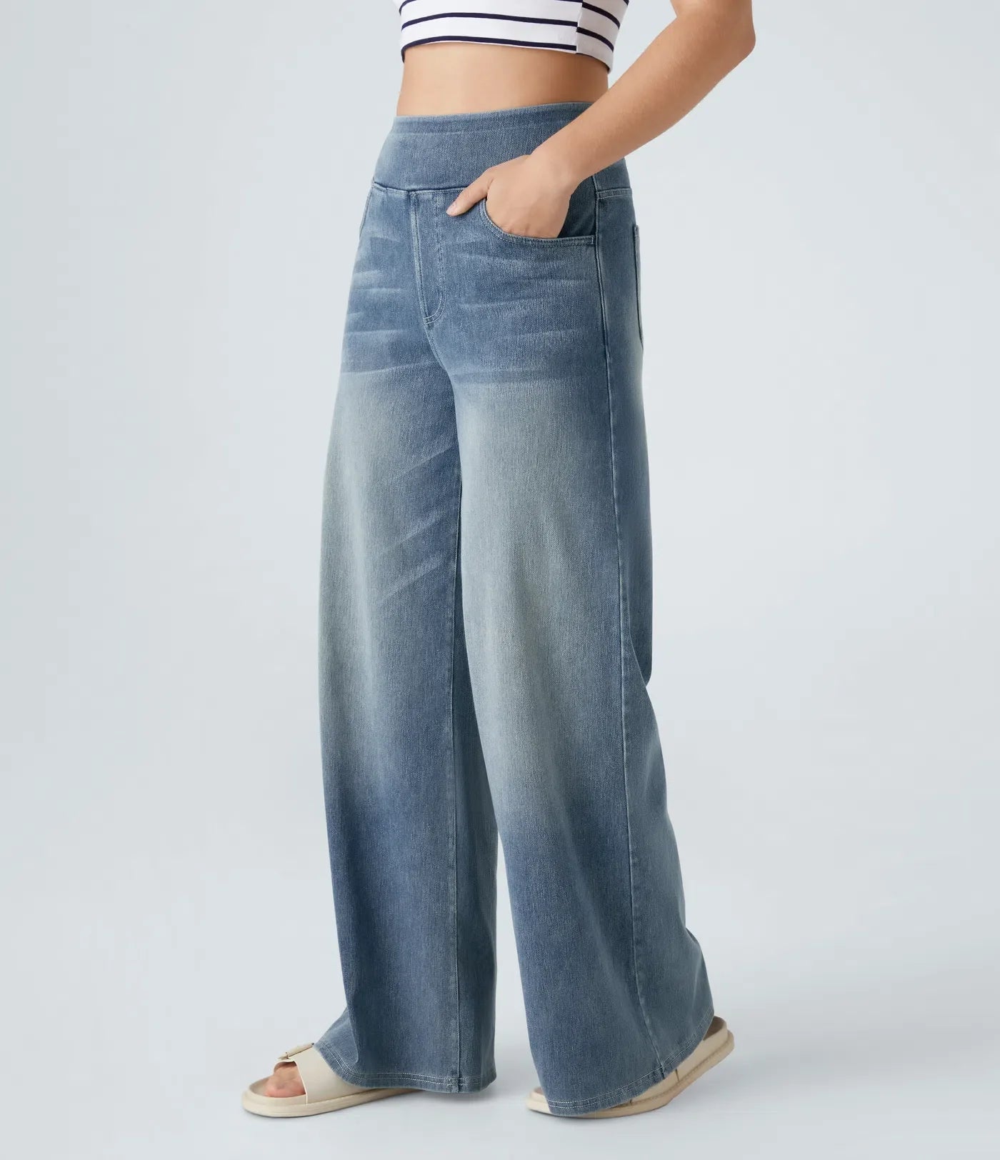 Eva - High-Waisted Stretch Trousers