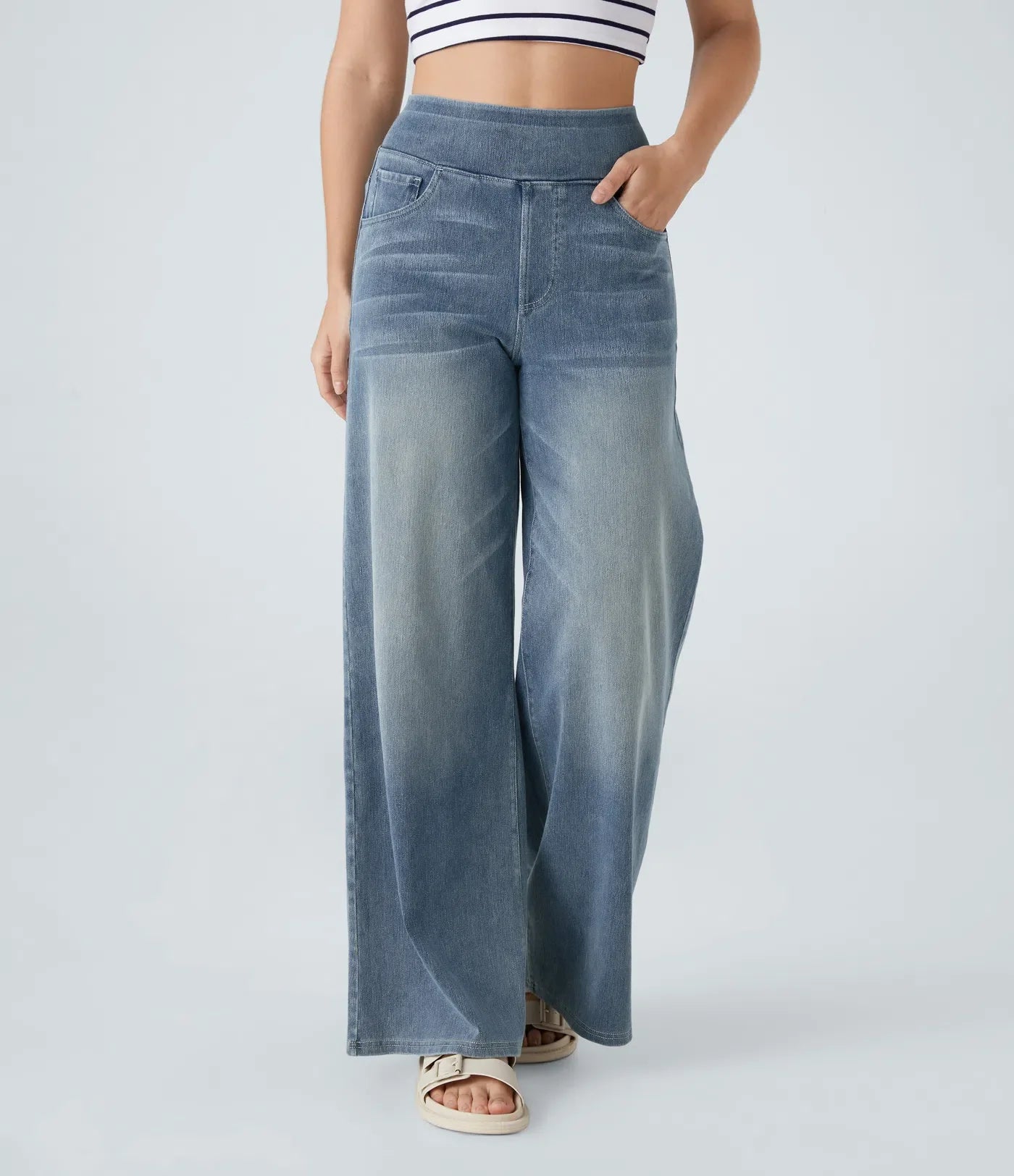 Eva - High-Waisted Stretch Trousers