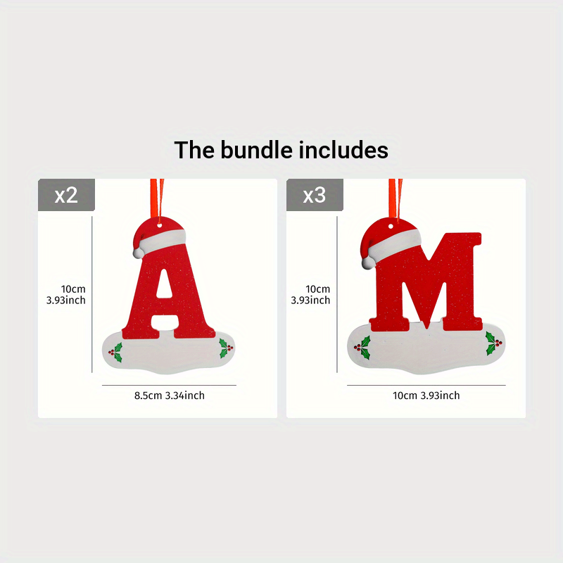 Talbot™ Personalized Christmas Letter Ornaments