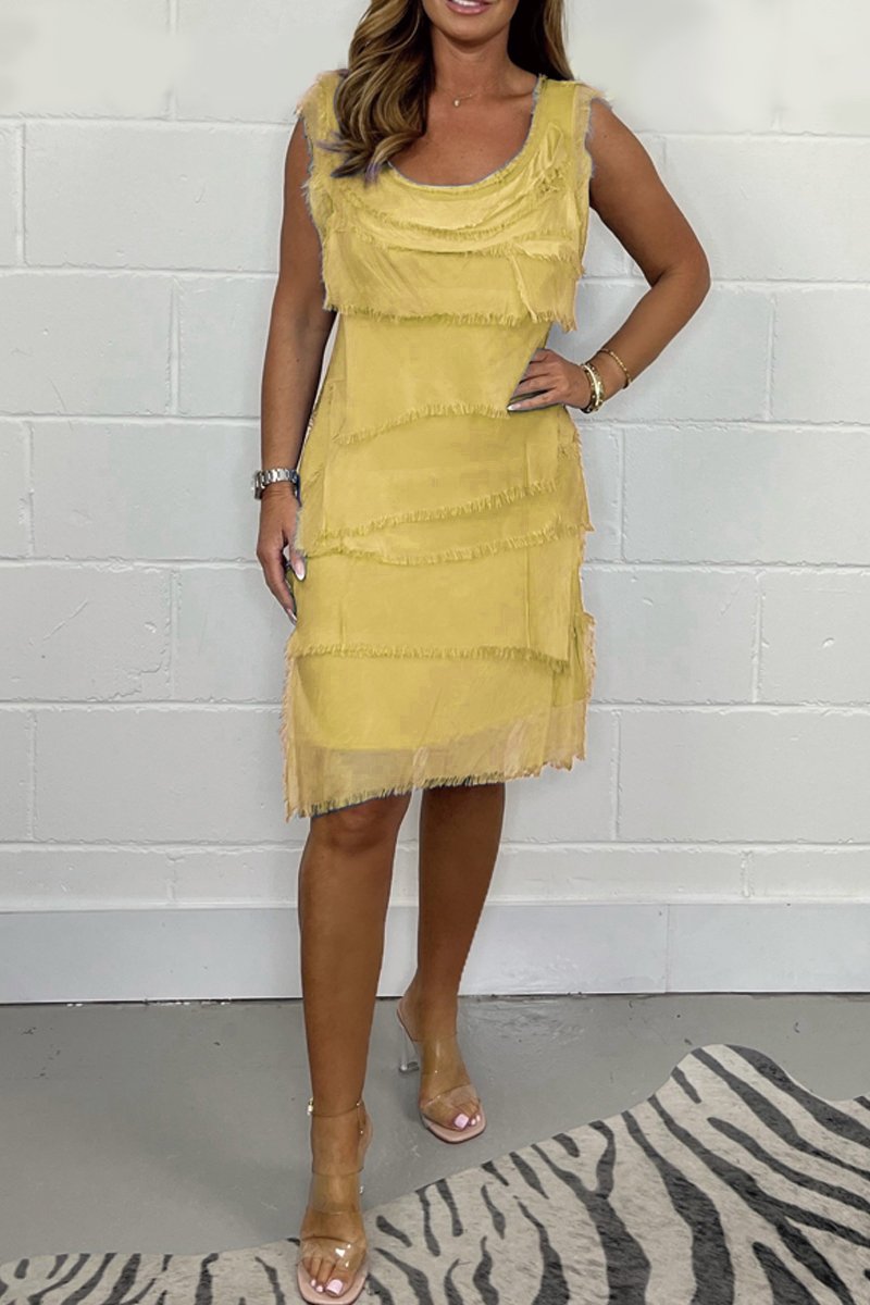 Callie | Robe élégante sans manches en mousseline