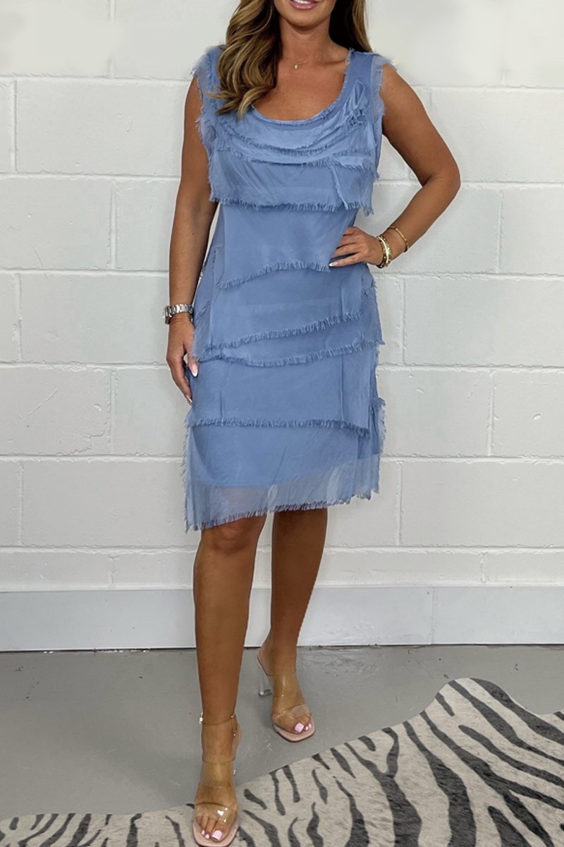 Callie | Robe élégante sans manches en mousseline