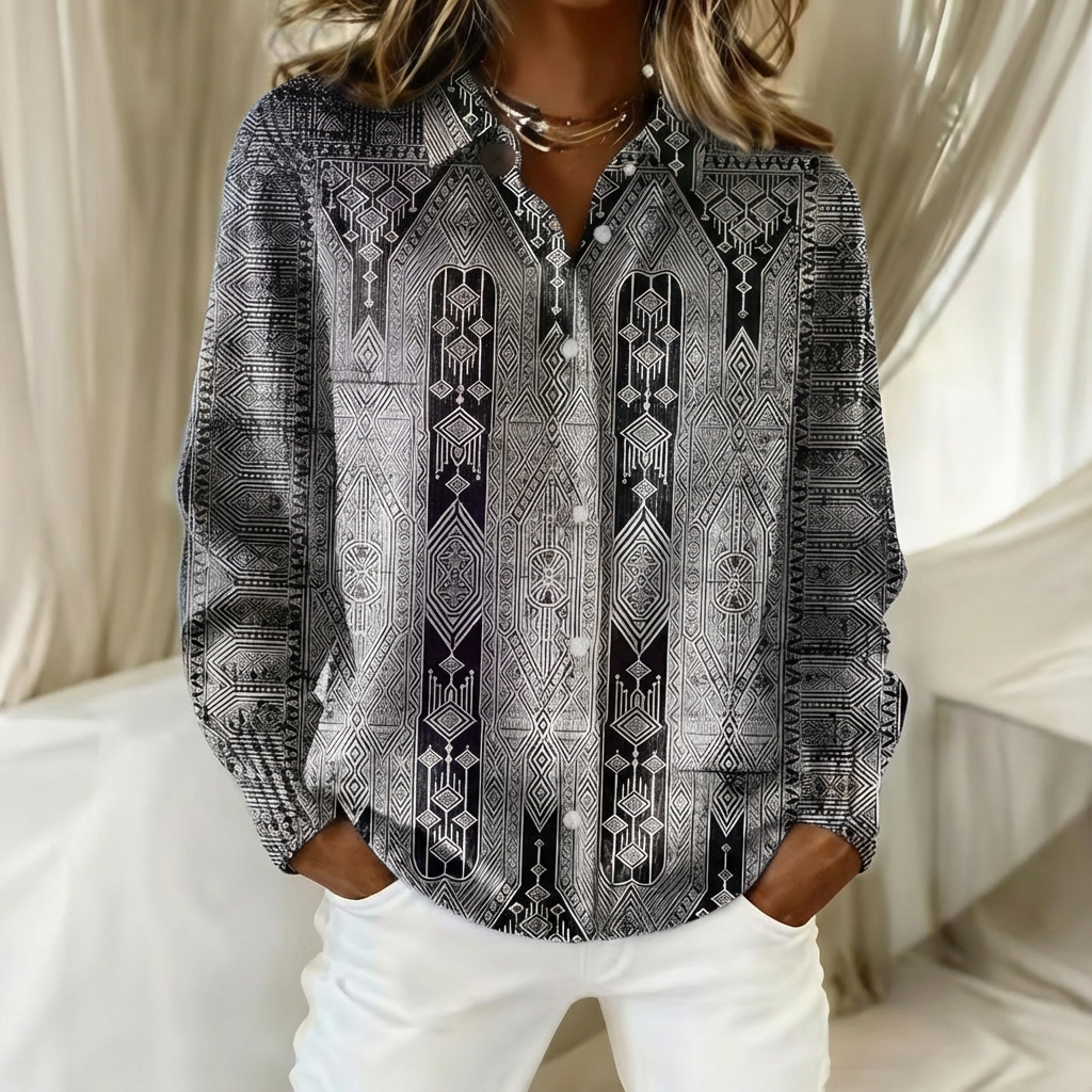 Talbot™ | Tribal Geo Shirt Cardigan