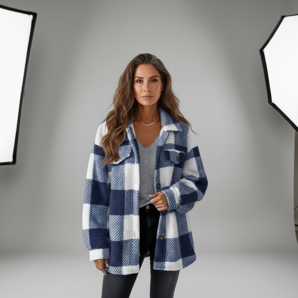 Talbot™ | Cozy Plaid Fleece Jacket