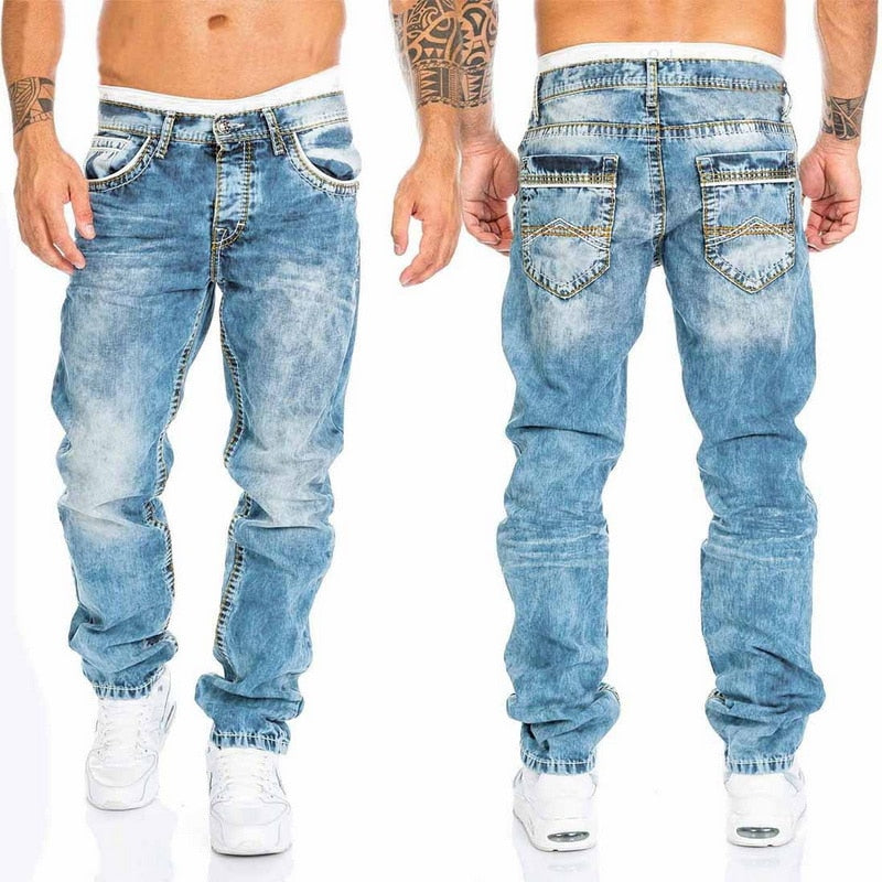 Mael Denim Biker Jeans™ - STYLISH BIKER TROUSERS WITH A SLIM FIT