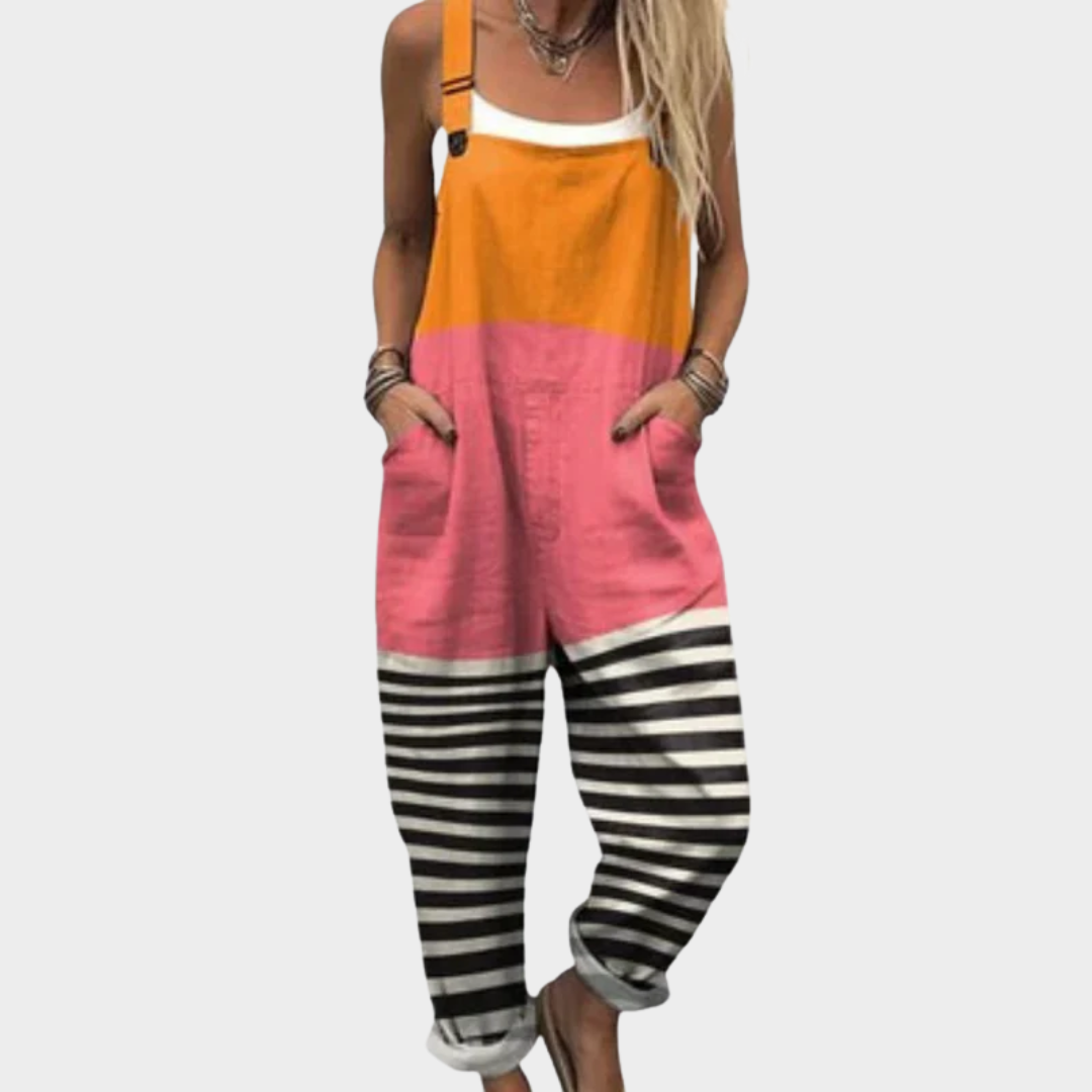 HEIDI | STYLISH ABSTRACT GEOMETRIC PATTERN JUMPSUIT