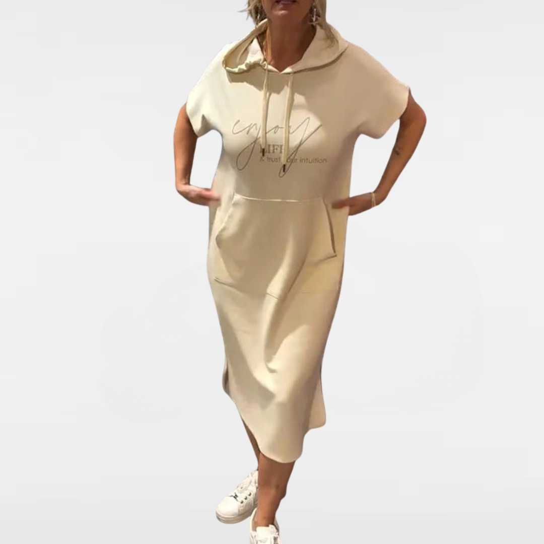 SHEILA | ROBE LONGUE À CAPUCHE