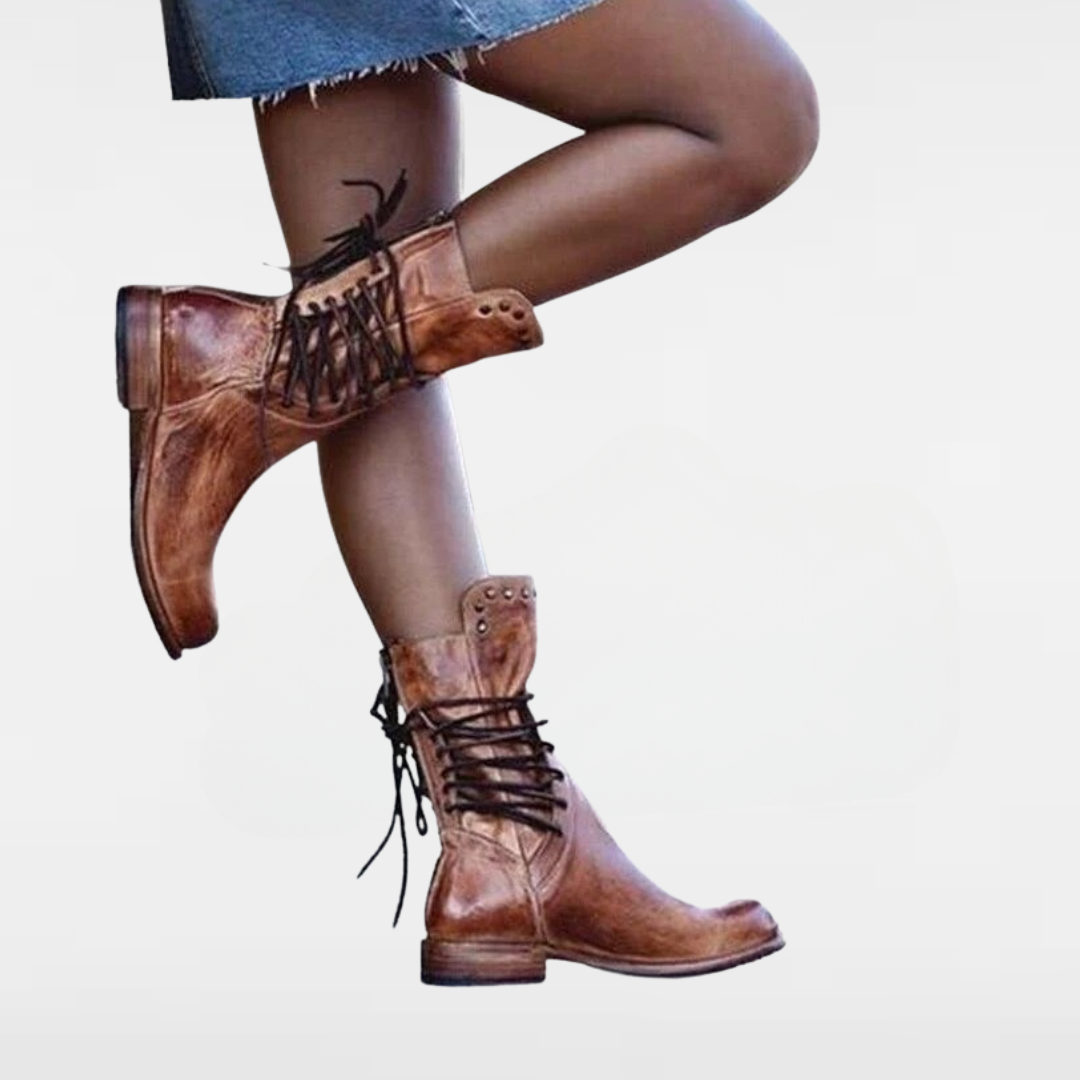 WYNONA | RUSTIC VINTAGE LEATHER BOOTS