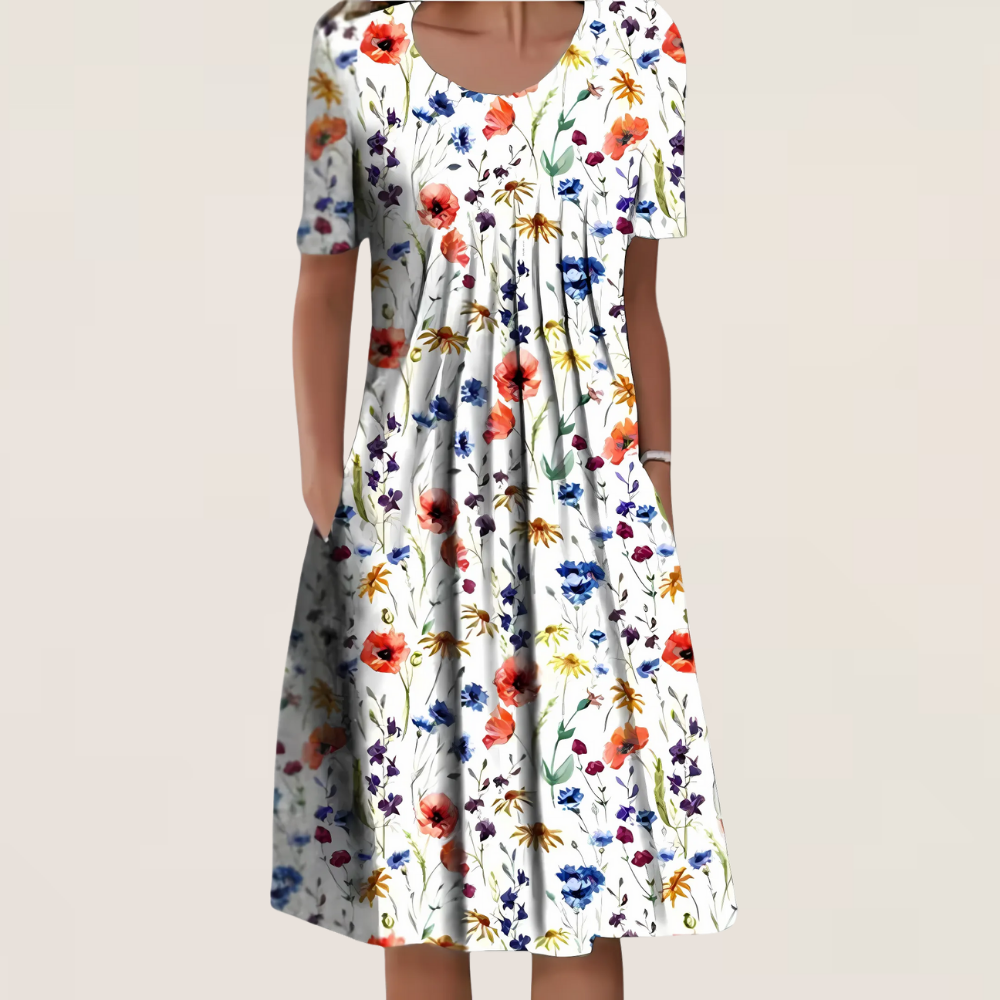 Evalisse | Flattering Midi Layered Dress